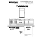 Tappan TRT16PNCD0 cover diagram