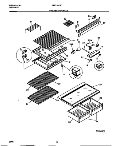 Shelves/controls