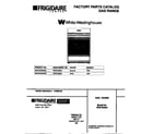 White-Westinghouse WGF325BAWD cover diagram