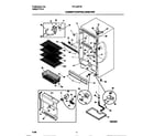 Tappan TFU16F7BW2 cabinet/control/shelves diagram