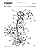 Agitator, washtub and motor
