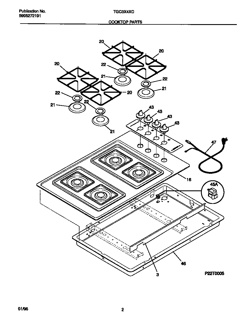 COOKTOP PARTS