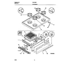 Universal/Multiflex (Frigidaire) MGF322BBWD top/drawer diagram