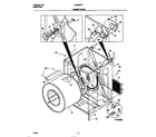 Frigidaire LDE333PBW0 cabinet/drum diagram
