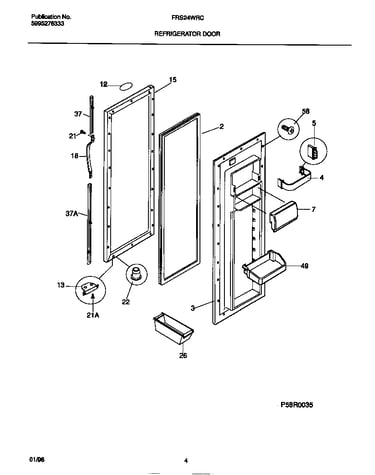 Refrigerator door