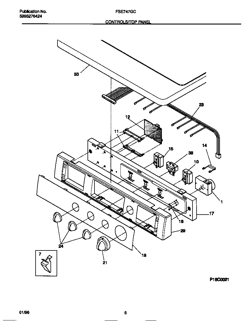 Controls/top panel