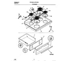 White-Westinghouse WEF322SAWD top/drawer diagram