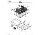 Frigidaire F04B357BDE top/drawer diagram