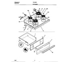 Frigidaire F04C352BTC top/drawer diagram