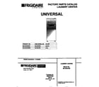 Universal/Multiflex (Frigidaire) MLXG42RBD3 cover diagram