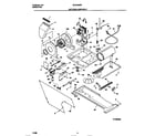 Universal/Multiflex (Frigidaire) MLXG42RBW3 motor/blower/belt diagram