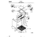 Universal/Multiflex (Frigidaire) MLXG42RBW3 lower cabinet/top diagram