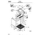 Universal/Multiflex (Frigidaire) MLXG62RBD3 lower cabinet/top diagram