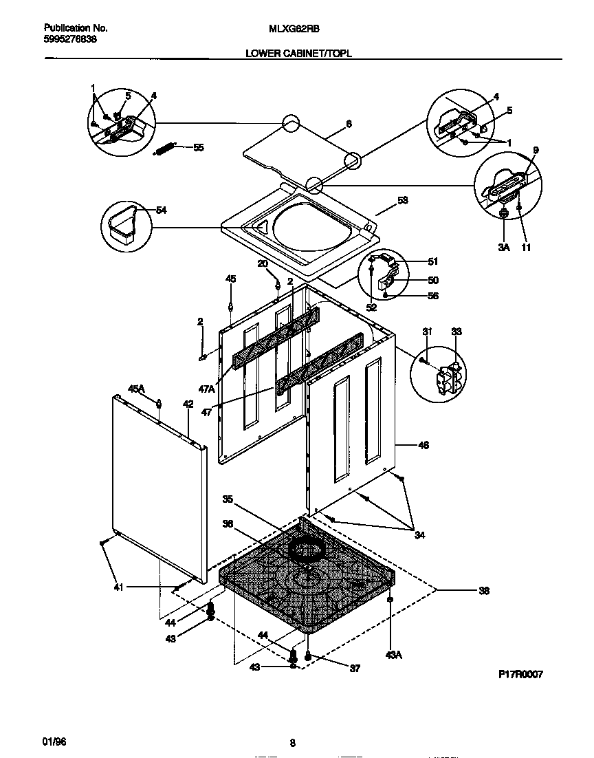 Lower cabinet/top