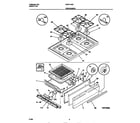 Universal/Multiflex (Frigidaire) MGF313SCWB top/drawer diagram