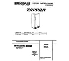 Tappan TFU20F7BW2 cover diagram