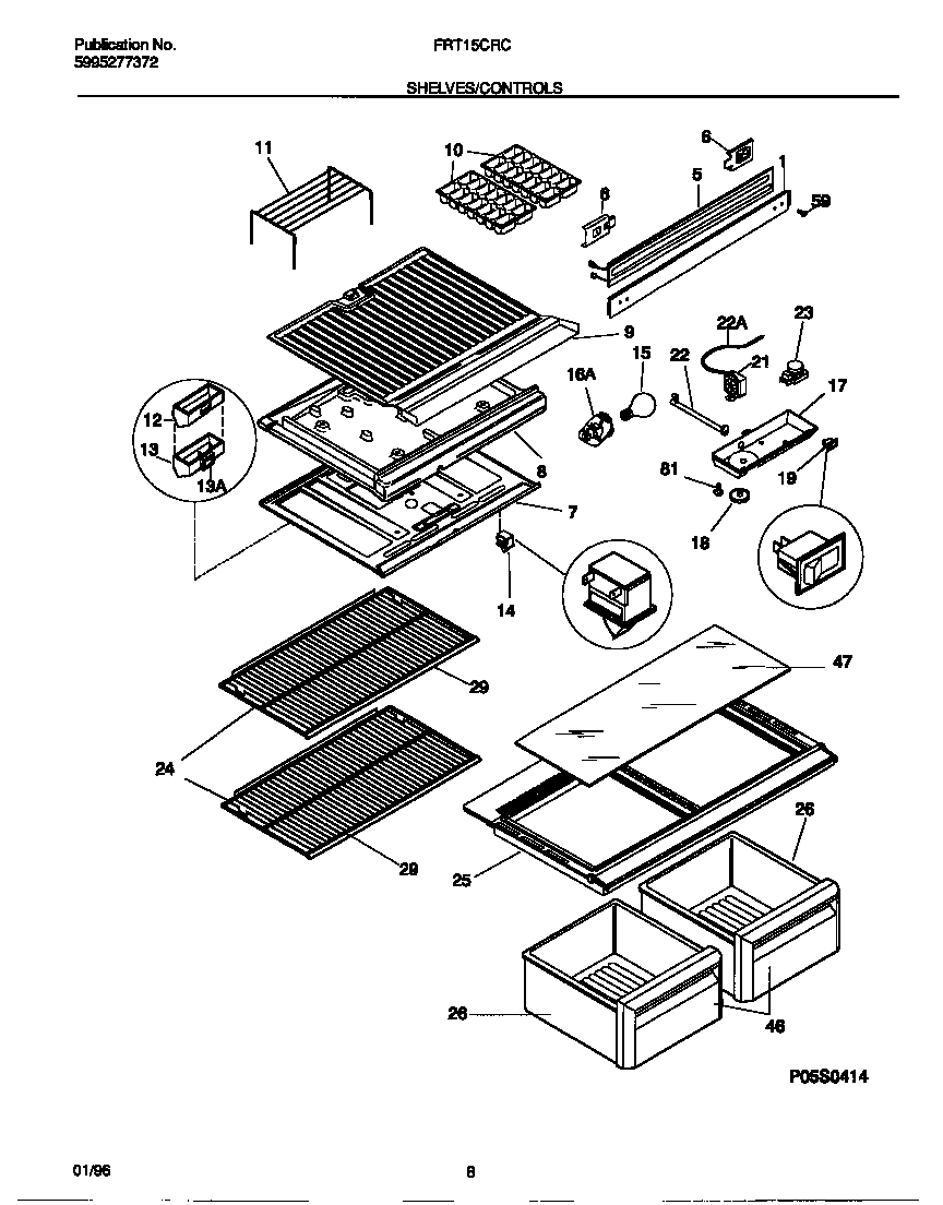 Shelves/controls