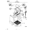 White-Westinghouse LG400SXW3 lower cabinet/top diagram