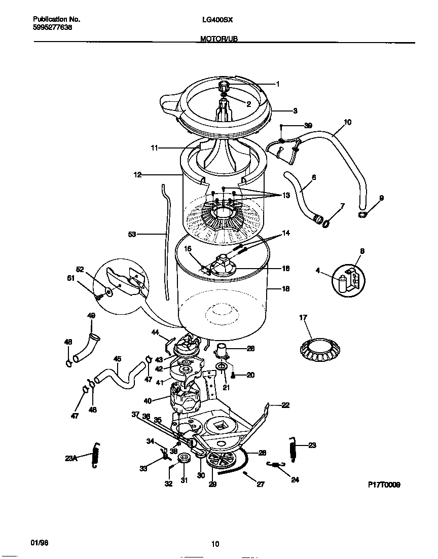 Motor/tub