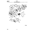 Frigidaire FLSG72GCT2 upper cabinet/drum/heater diagram
