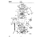 Frigidaire FLSG72GCT2 motor/tub diagram