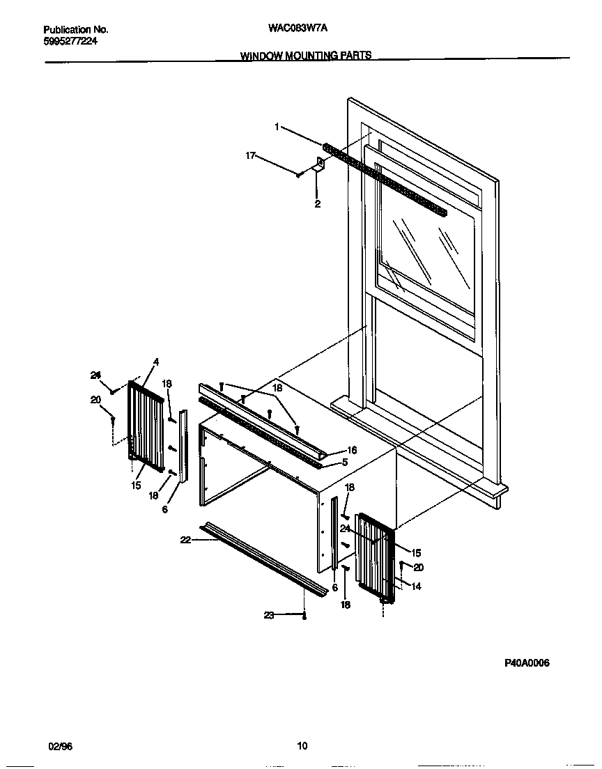 Window mounting parts