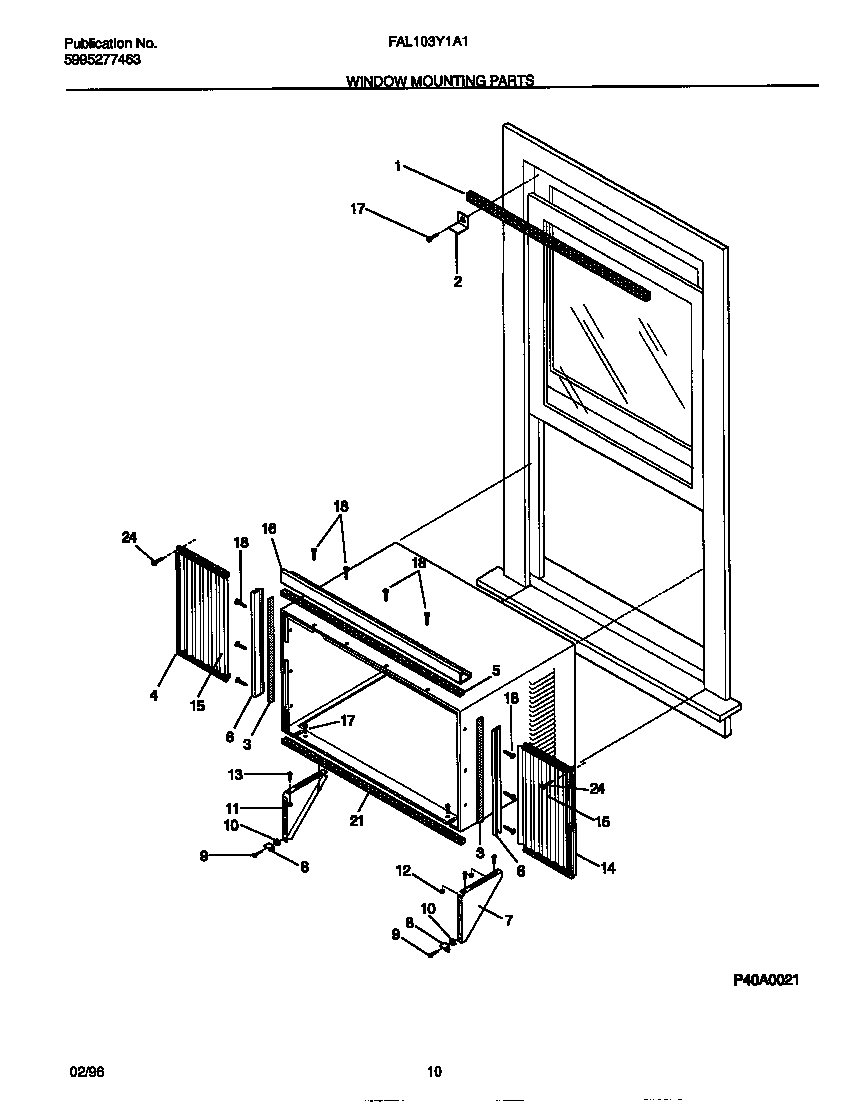 WINDOW MOUNTING PARTS