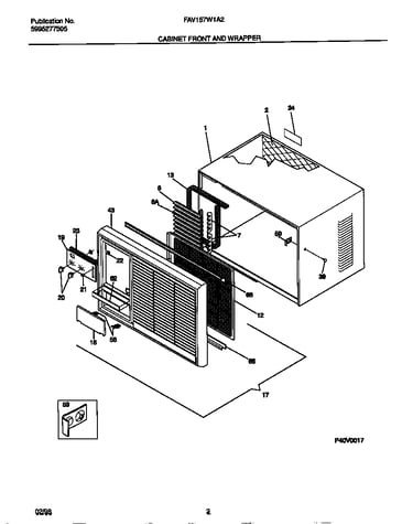 Cabinet front and wrapper