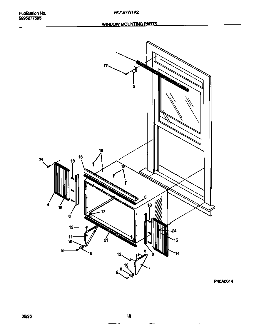 Window mounting parts