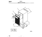 White-Westinghouse MDH25YW1 cabinet front and wrapper diagram