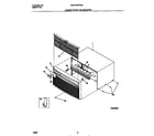 White-Westinghouse WAC073W7A5A cabinet front and wrapper diagram