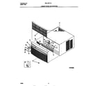 White-Westinghouse WAL106Y1A1 cabinet front and wrapper diagram