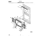 White-Westinghouse WAL106Y1A1 window mounting parts diagram