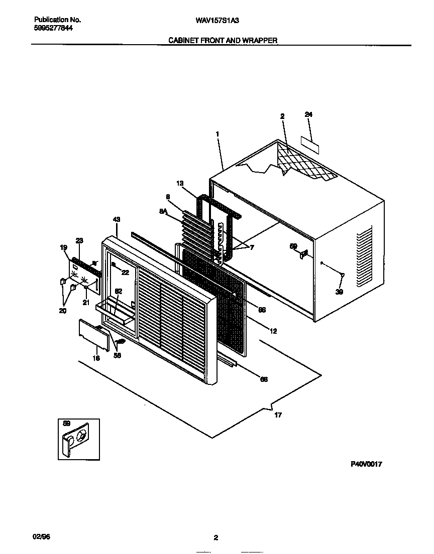 Cabinet front and wrapper