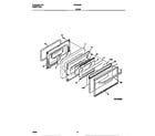 Frigidaire F64B353BWB door diagram