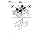 Universal/Multiflex (Frigidaire) MEF301PBWG top/drawer diagram
