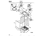 White-Westinghouse WWS233RBW1 cabinet/top diagram