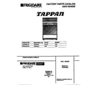 Tappan TGF364SCDA cover diagram