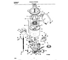 Frigidaire FWX445LBS4 motor/tub diagram