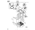 White-Westinghouse WWX223RBD3 cabinet/top diagram