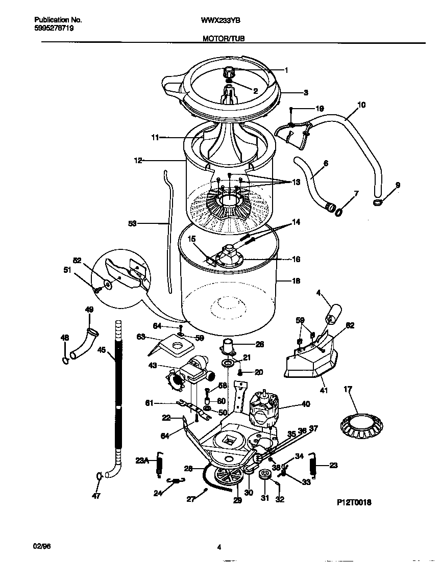 Motor/tub