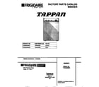 Tappan TWX645RBD4 cover diagram