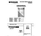 Universal/Multiflex (Frigidaire) MWX233RBW3 cover diagram