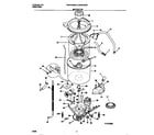Universal/Multiflex (Frigidaire) MWX445RBW4 motor/tub diagram