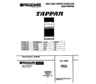 Tappan TGO356BCWB cover diagram