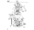 White-Westinghouse WWS233RBW2 motor/tub diagram