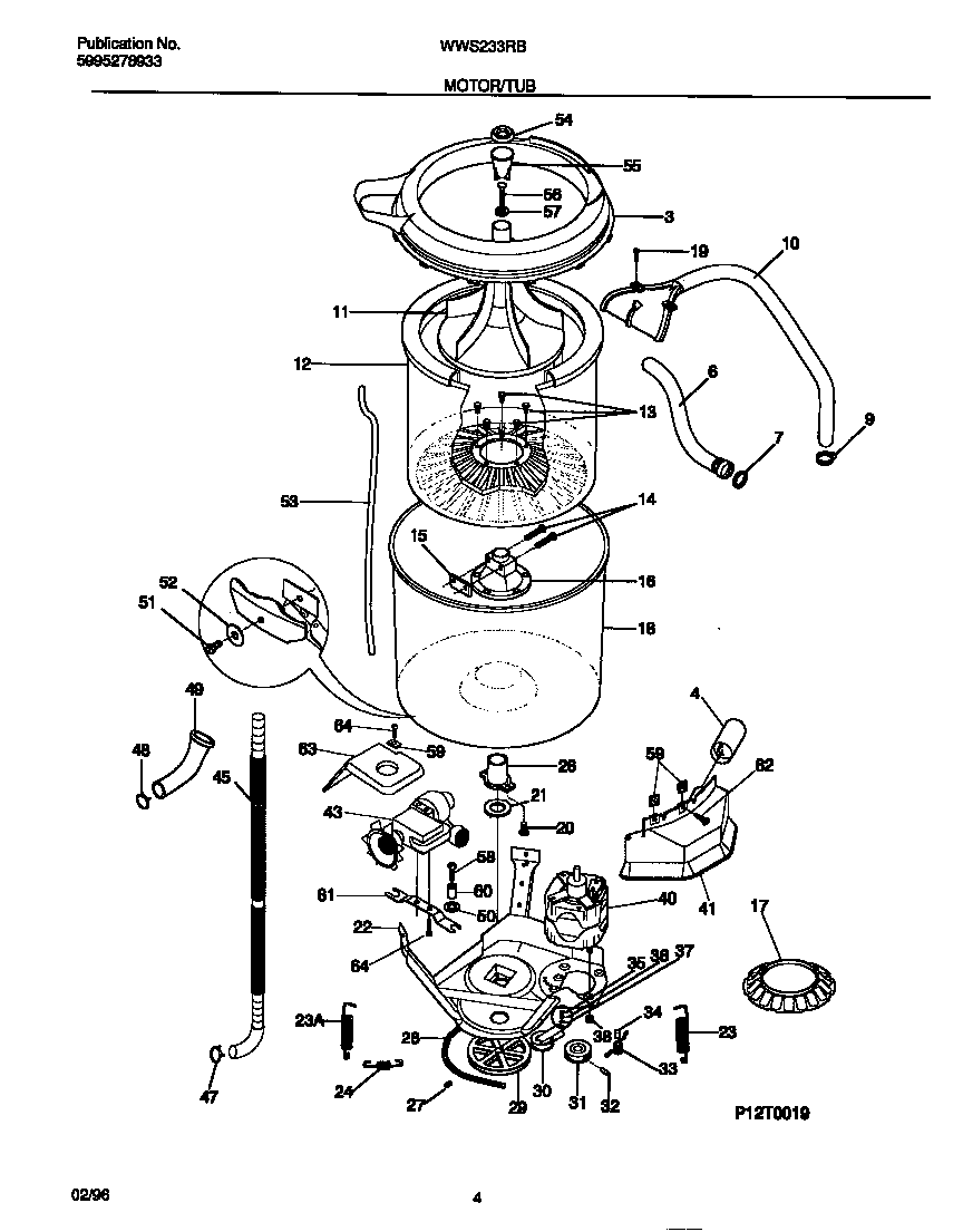 Motor/tub