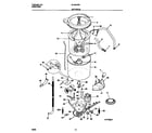 Universal/Multiflex (Frigidaire) MLXE42REW0 motor/tub diagram