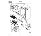 Gibson GFU21M9AW6 cabinet/control/shelves diagram