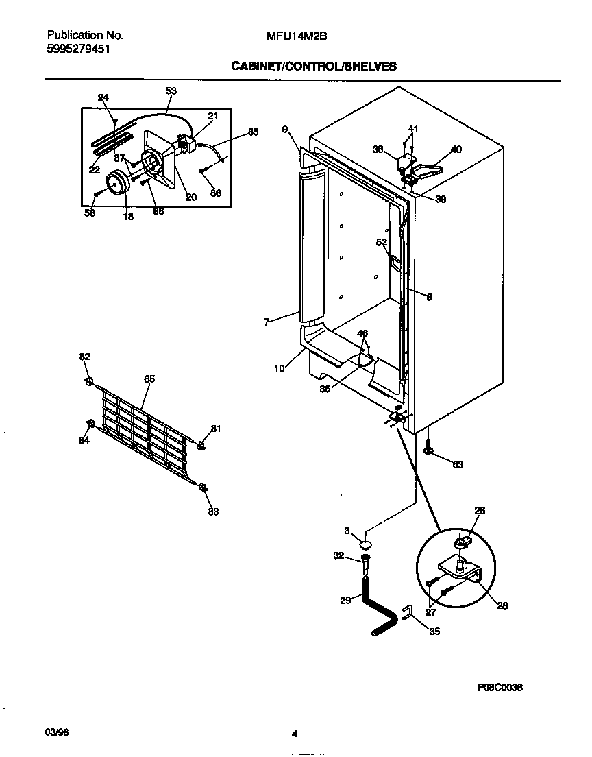 Cabinet/control/shelves